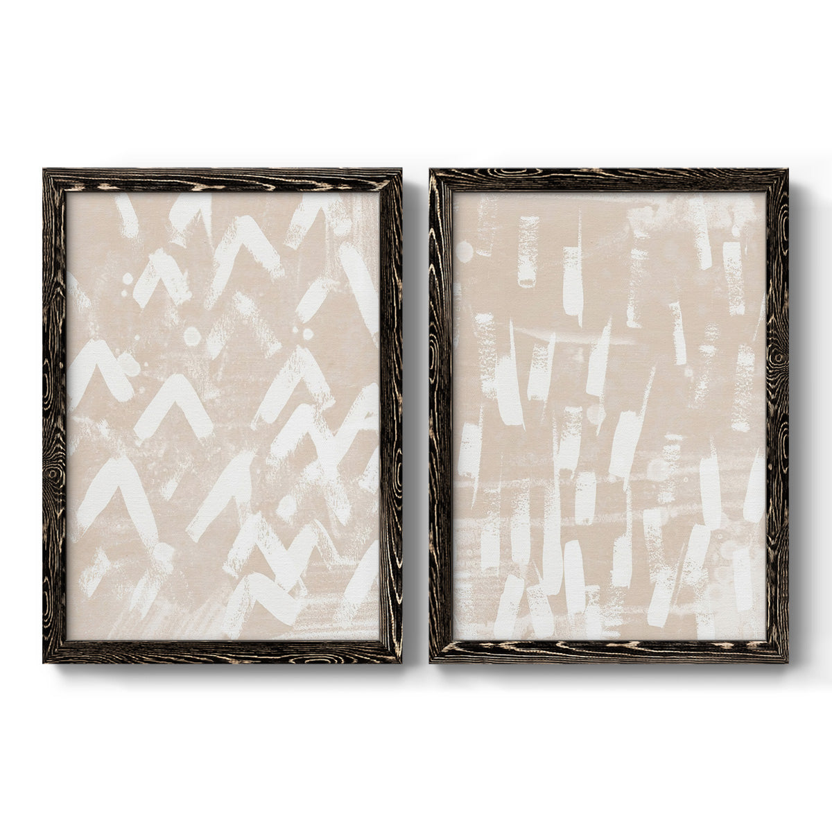 Earth Etching III - Premium Framed Canvas 2 Piece Set - Ready to Hang