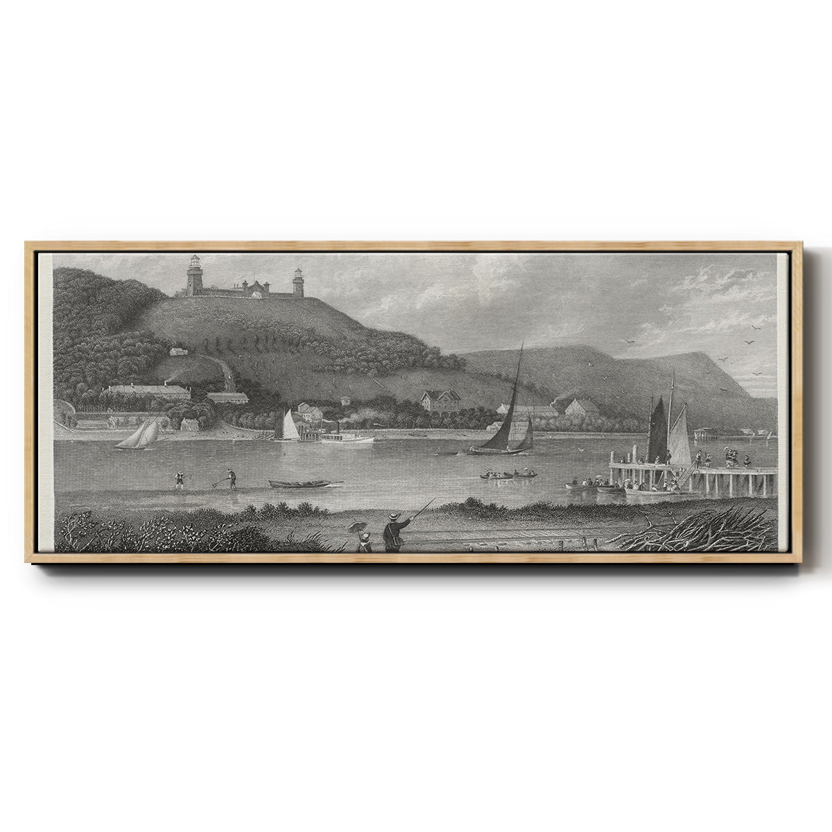 The Highlands of the Neversink - Floater Framed Canvas Print
