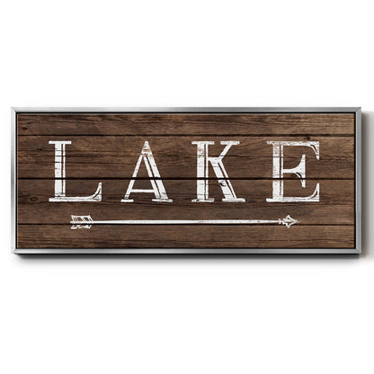 To the Lake - Floater Framed Canvas Print