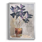 Oxalis in Vase I - Modern Framed Canvas Print