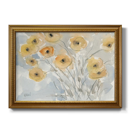 Sunset Poppies II Premium Framed Canvas- Ready to Hang