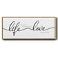 Life Takes You Love Brings You - Floater Framed Canvas Print