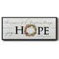 Joy Hope and Peace - Floater Framed Canvas Print