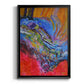 Vibrant Flow II - Modern Framed Canvas Print