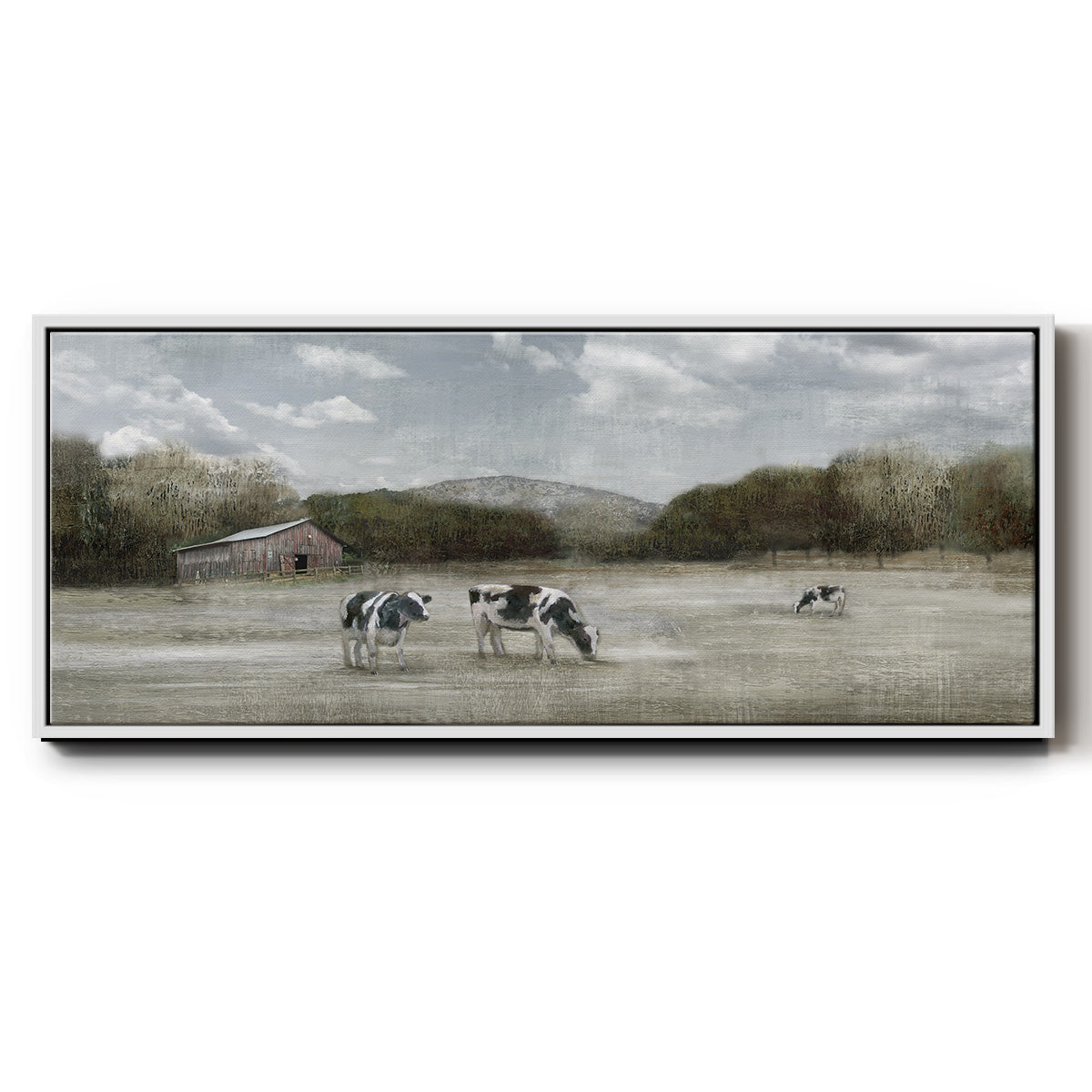 Country Satisfaction - Floater Framed Canvas Print
