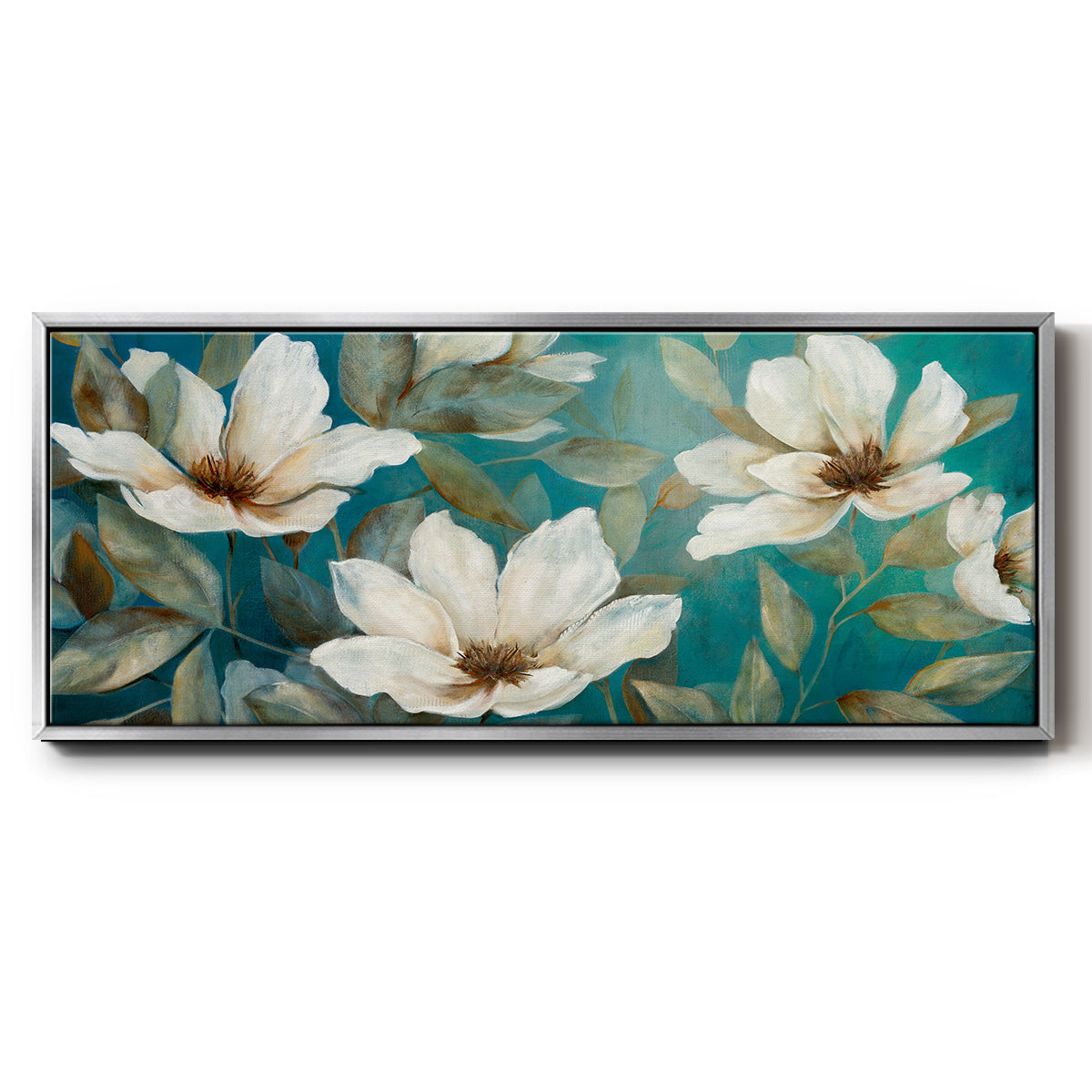 Shade of Blue - Floater Framed Canvas Print