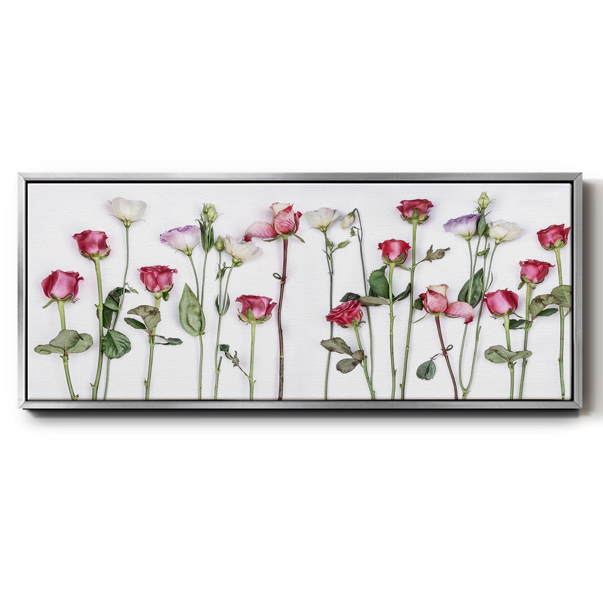 Rouge Moderne Panel - Floater Framed Canvas Print