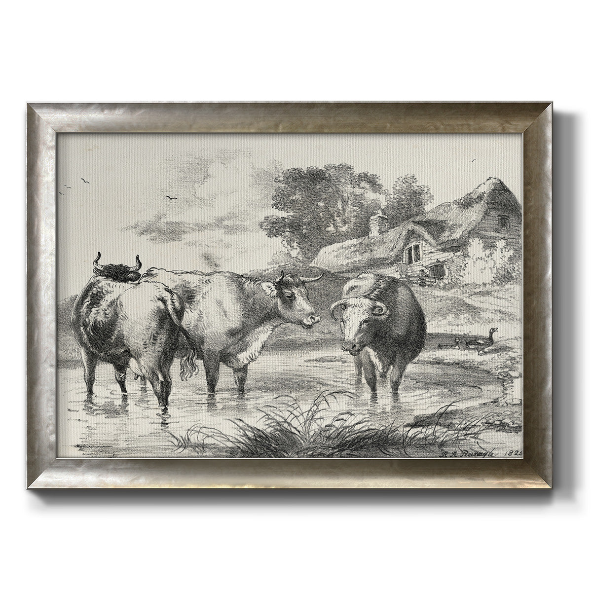 Rural Charms I Premium Framed Canvas- Ready to Hang