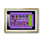 Happy Halloween Ticket - Modern Framed Art Print
