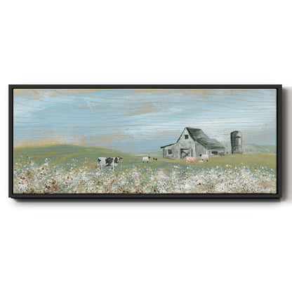 Cotton Fields - Floater Framed Canvas Print