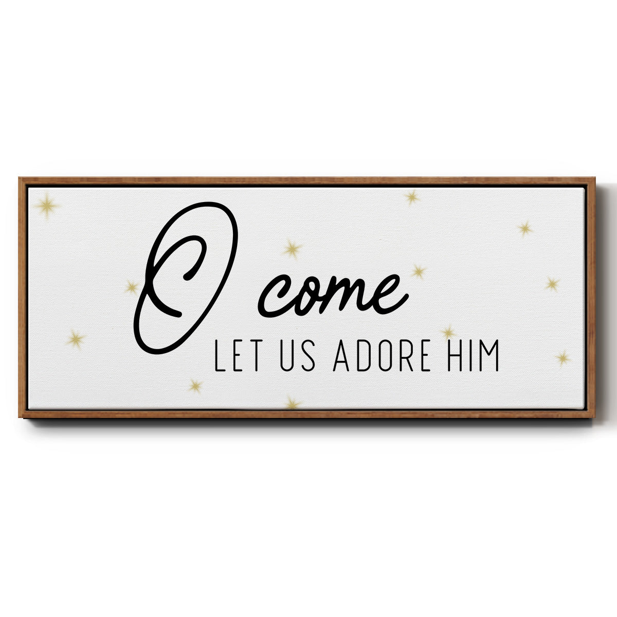 O Come - Floater Framed Canvas Print