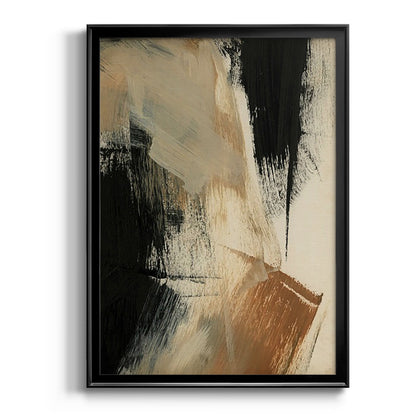Baked Paintstrokes V - Modern Framed Canvas Print