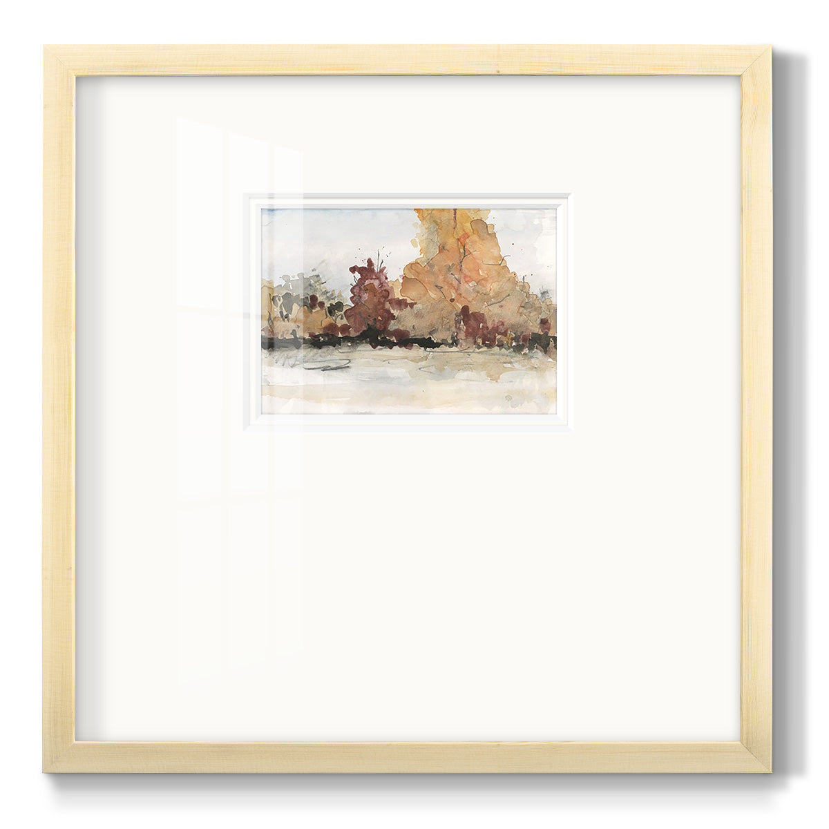 The Autumn View II Premium Framed Print Double Matboard