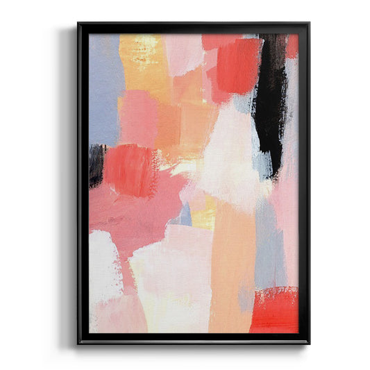 Aerial Scarlet I - Modern Framed Canvas Print