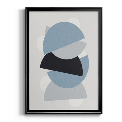 Shapely Blues I - Modern Framed Canvas Print