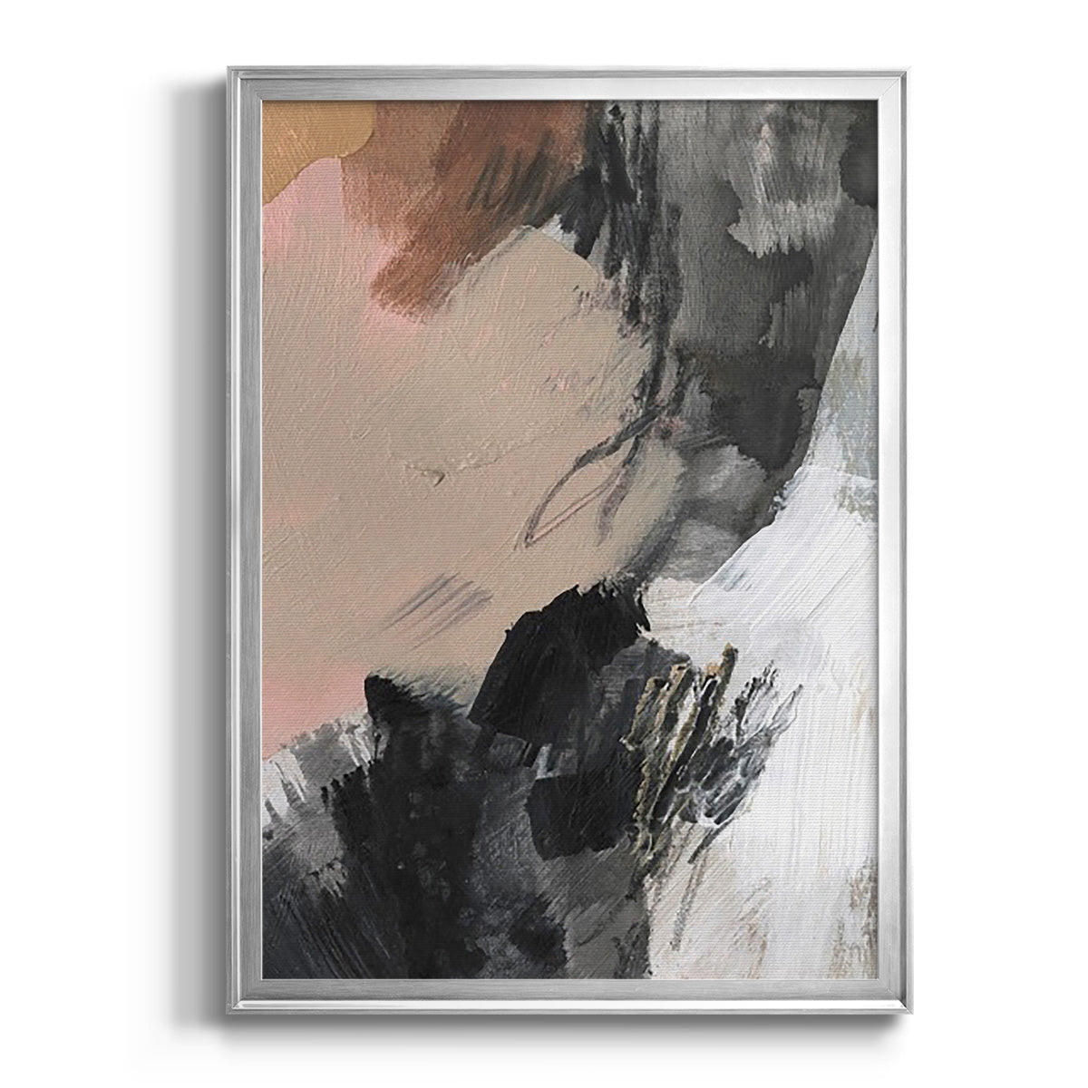 Unbleached Neutrals V - Modern Framed Canvas Print