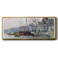 View of the Kromme Waal in Amsterdam - Floater Framed Canvas Print