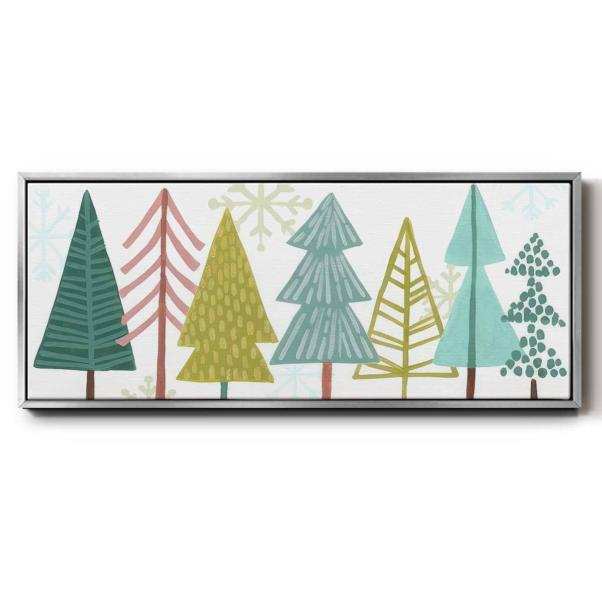 Modern Holiday Collection D - Floater Framed Canvas Print