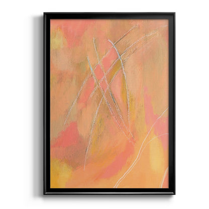 Peach Bliss IV - Modern Framed Canvas Print