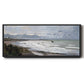 The Beach at Saint Adresse, 1876 - Floater Framed Canvas Print