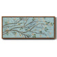 Blue Sky and Blossoms - Floater Framed Canvas Print