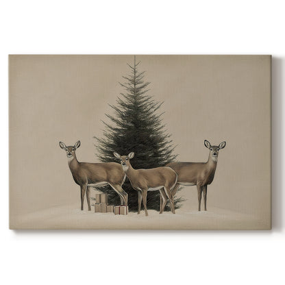 Tinsel-Gold Village at Dusk - Canvas Art Print