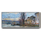 The Seine at Lavacourt, Winter, 1879 - Floater Framed Canvas Print