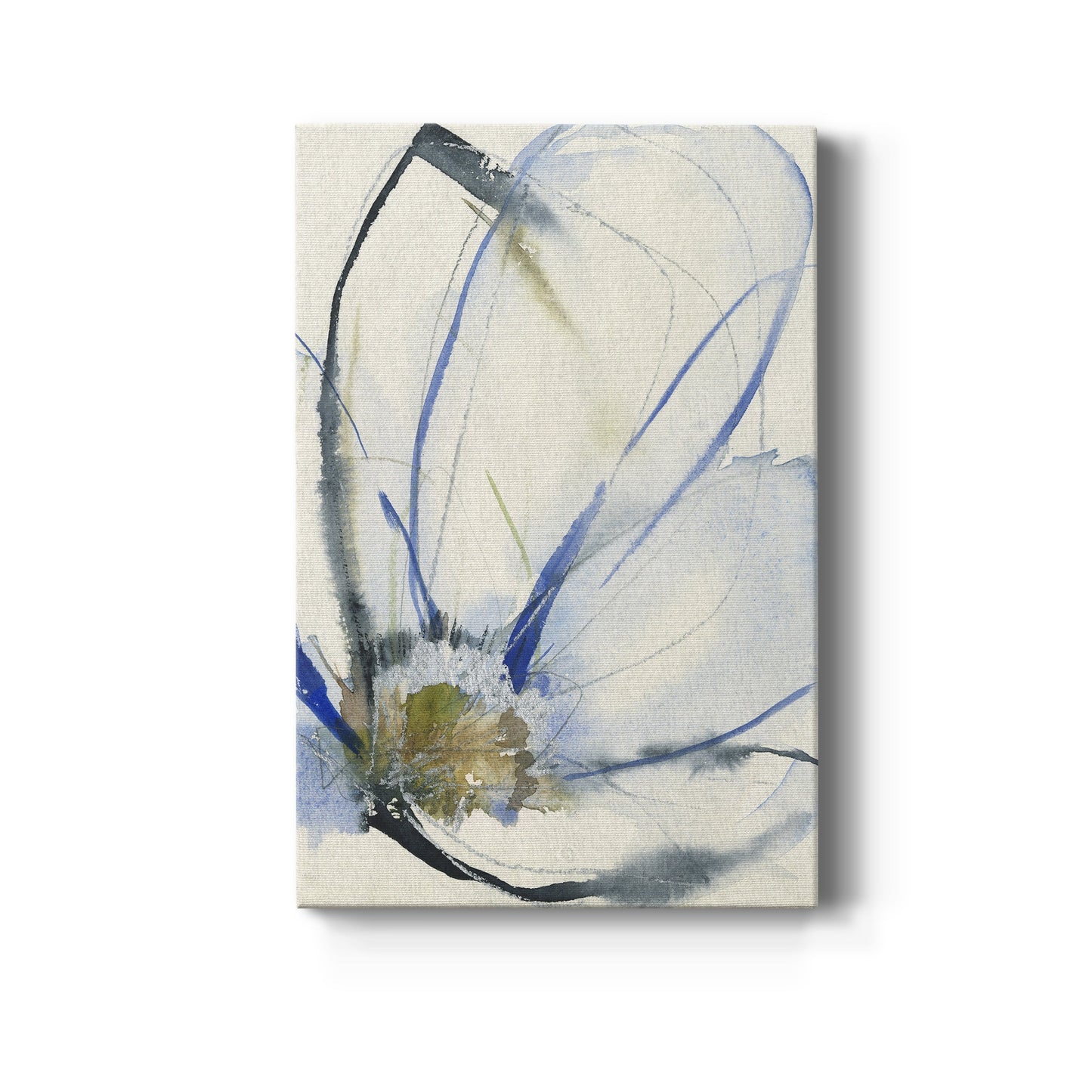 Cobalt & Paynes Petals II Premium Gallery Wrapped Canvas - Ready to Hang