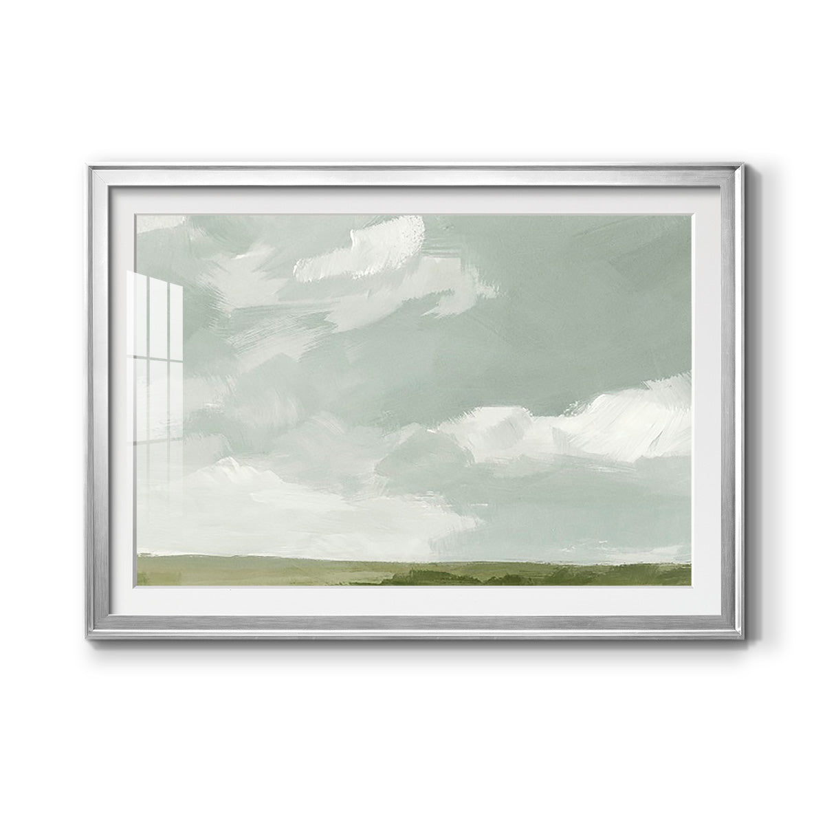 Gray Stone Sky II - Modern Framed Art Print