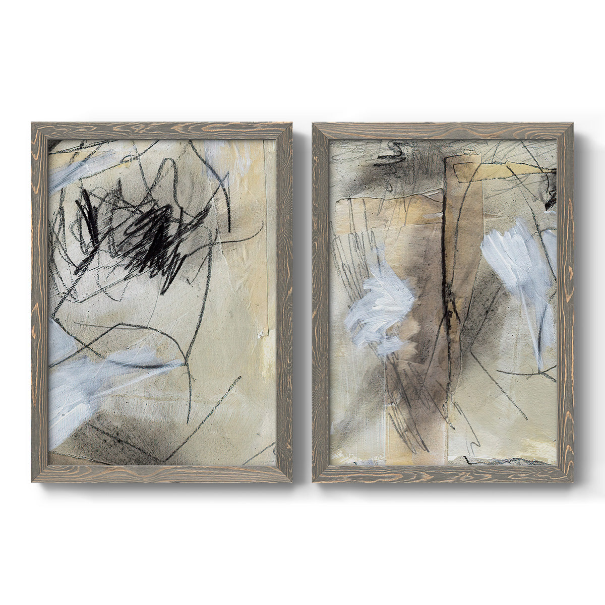 Masked Notes VII - Premium Framed Canvas 2 Piece Set - Ready to Hang