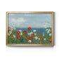 Through the Flowers - Modern Framed Canvas Print