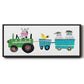 Cute Farm - Floater Framed Canvas Print