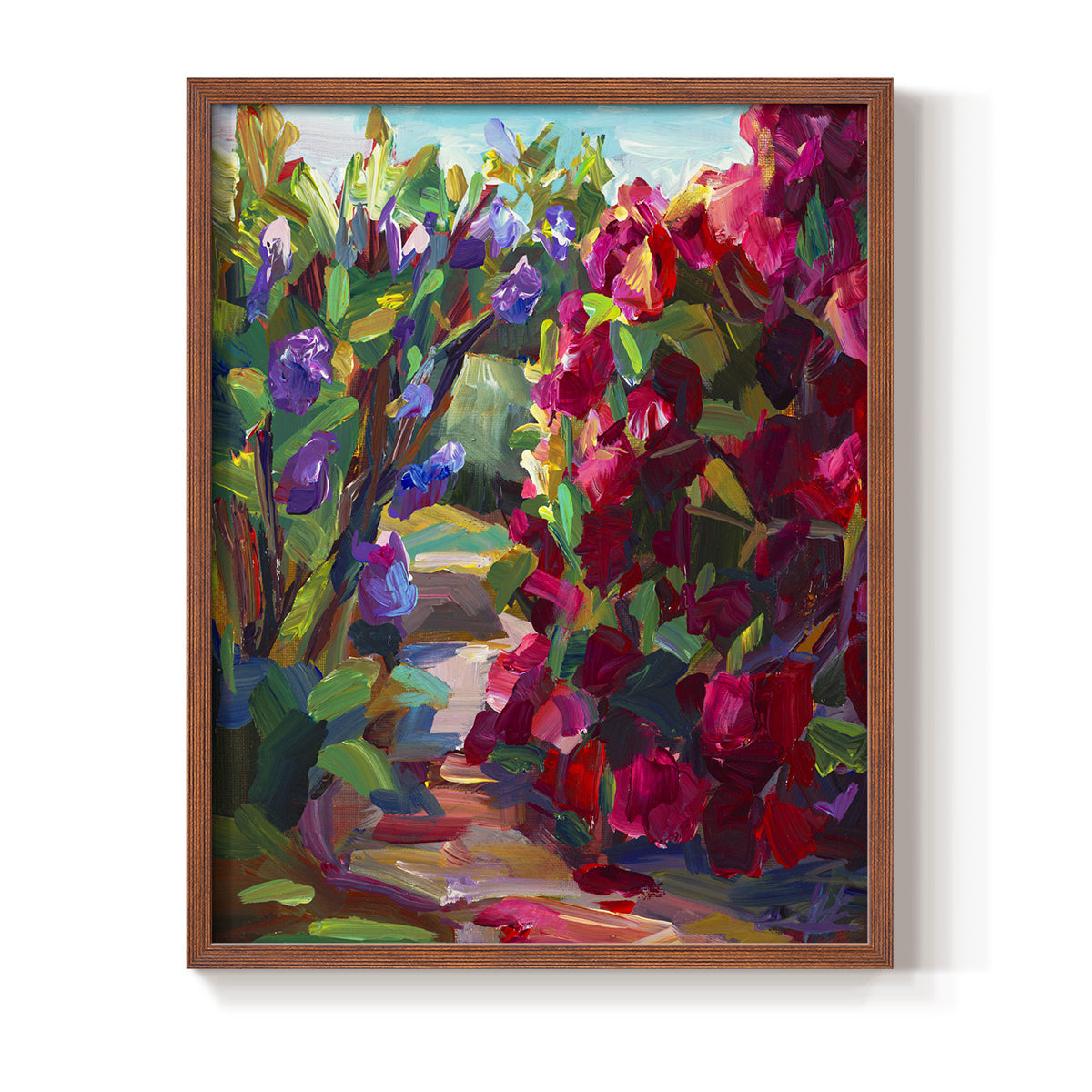 Lilacs & Rhodies - Restickable Framed Art Print