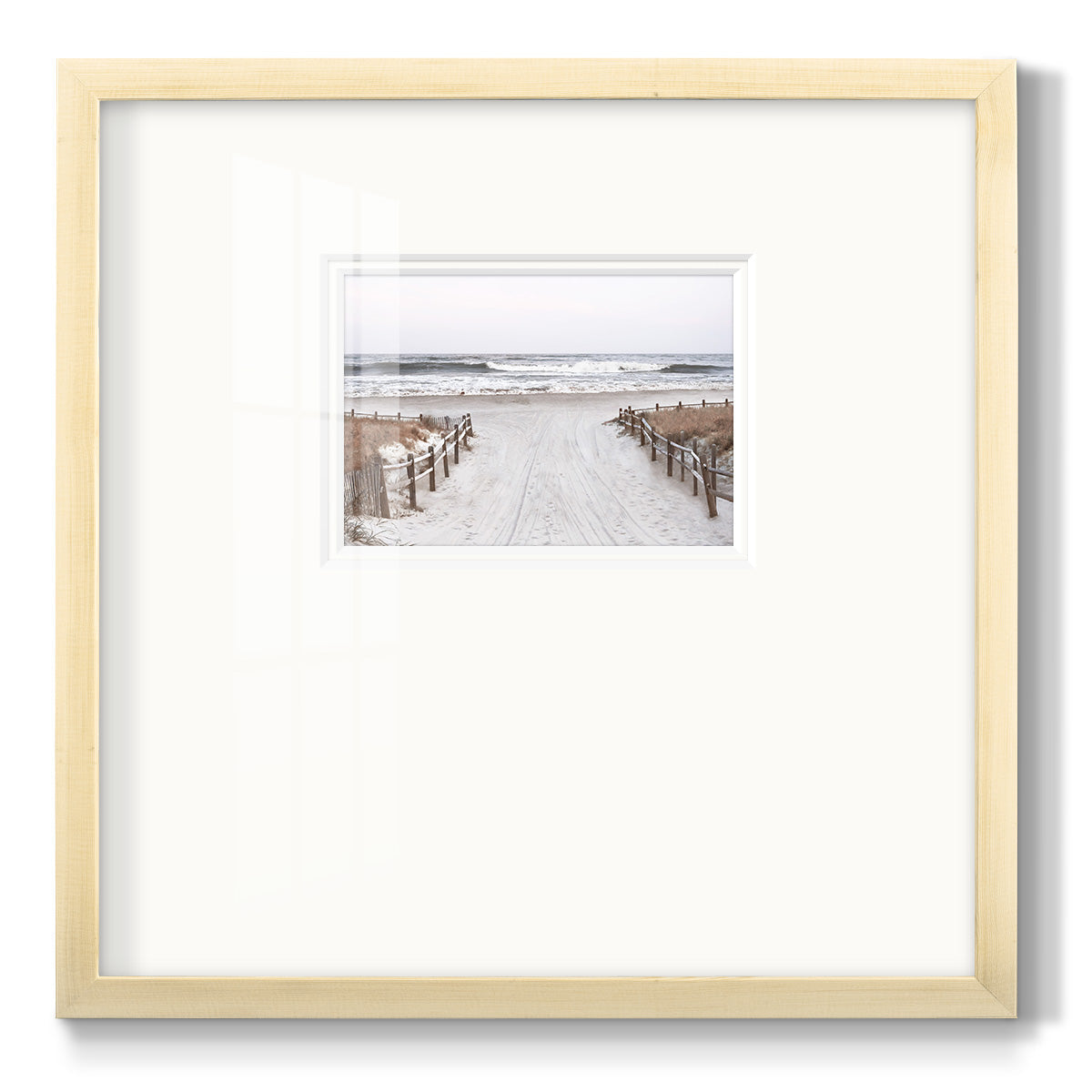 OBX Path - Double Matboard Framed Print