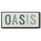 Oasis Cabana - Floater Framed Canvas Print