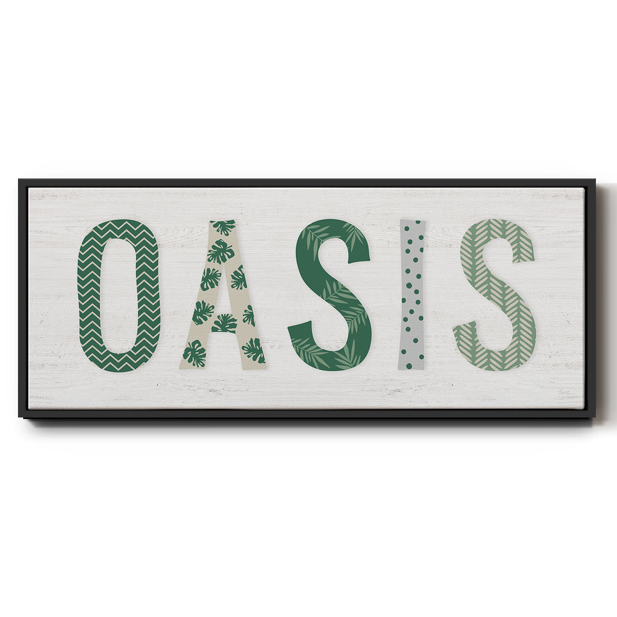 Oasis Cabana - Floater Framed Canvas Print