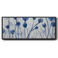 Blue Day Garden - Floater Framed Canvas Print