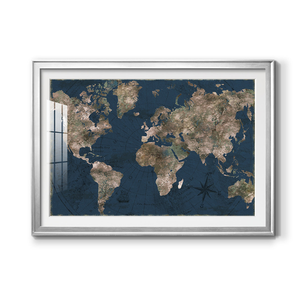 Navy Atlas Premium Framed Print - Ready to Hang