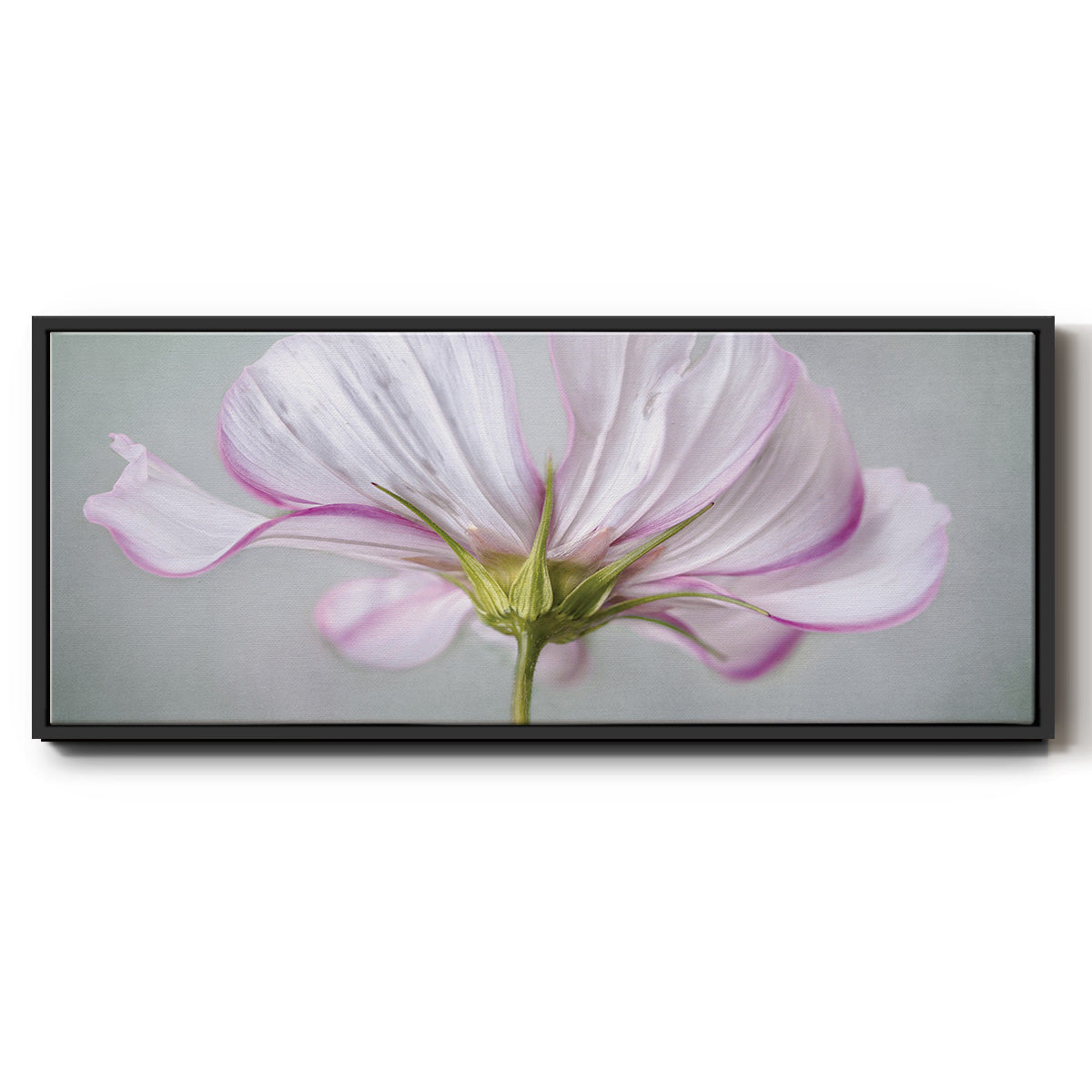 Textured Floral - Floater Framed Canvas Print