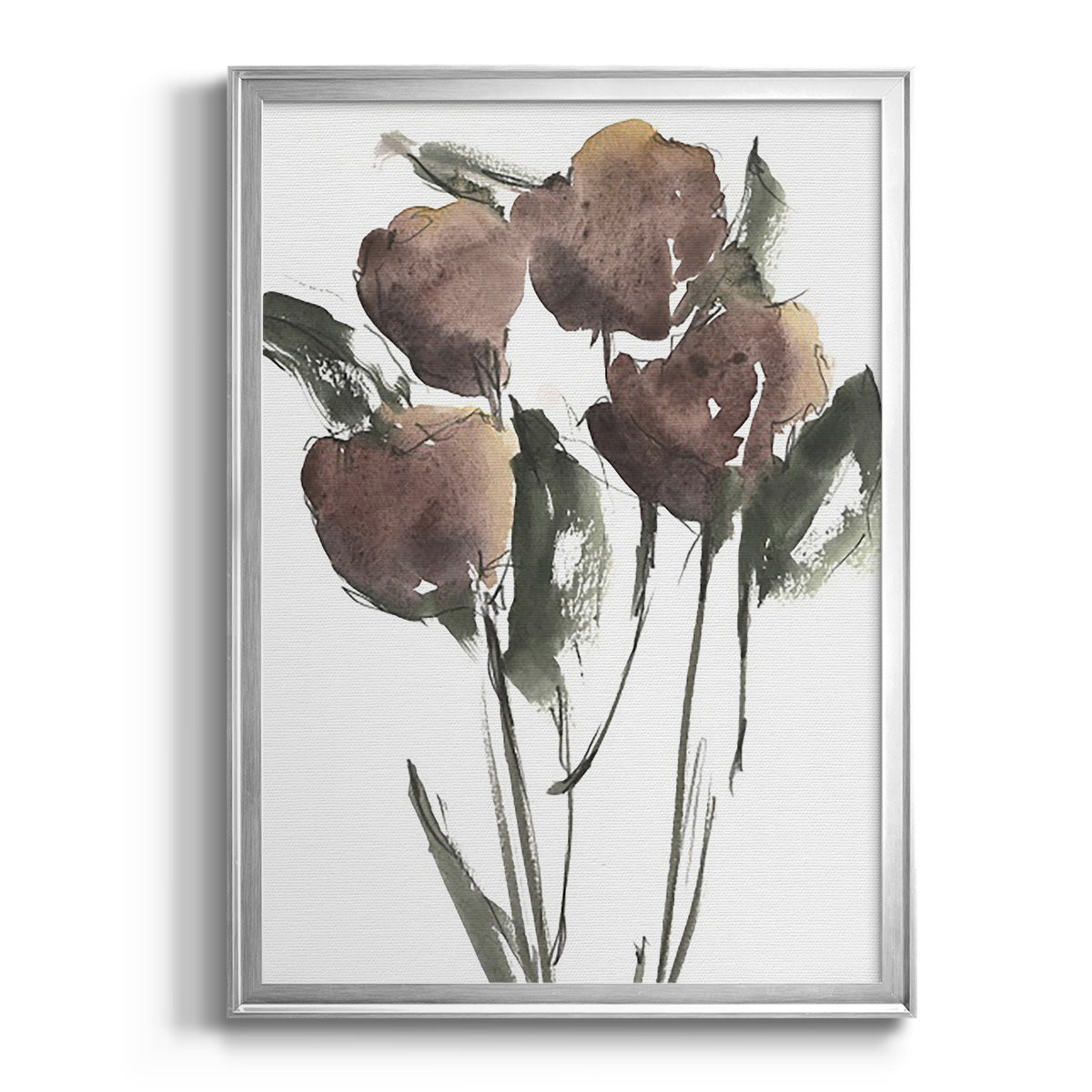 Growing Wild II - Modern Framed Canvas Print