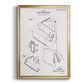 Toilet Paper Patent II - Modern Framed Canvas Print