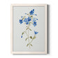 Blue Blossom Botanical II - Barnwood Framed Canvas Print
