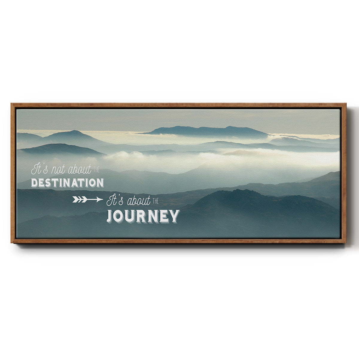 The Journey - Floater Framed Canvas Print
