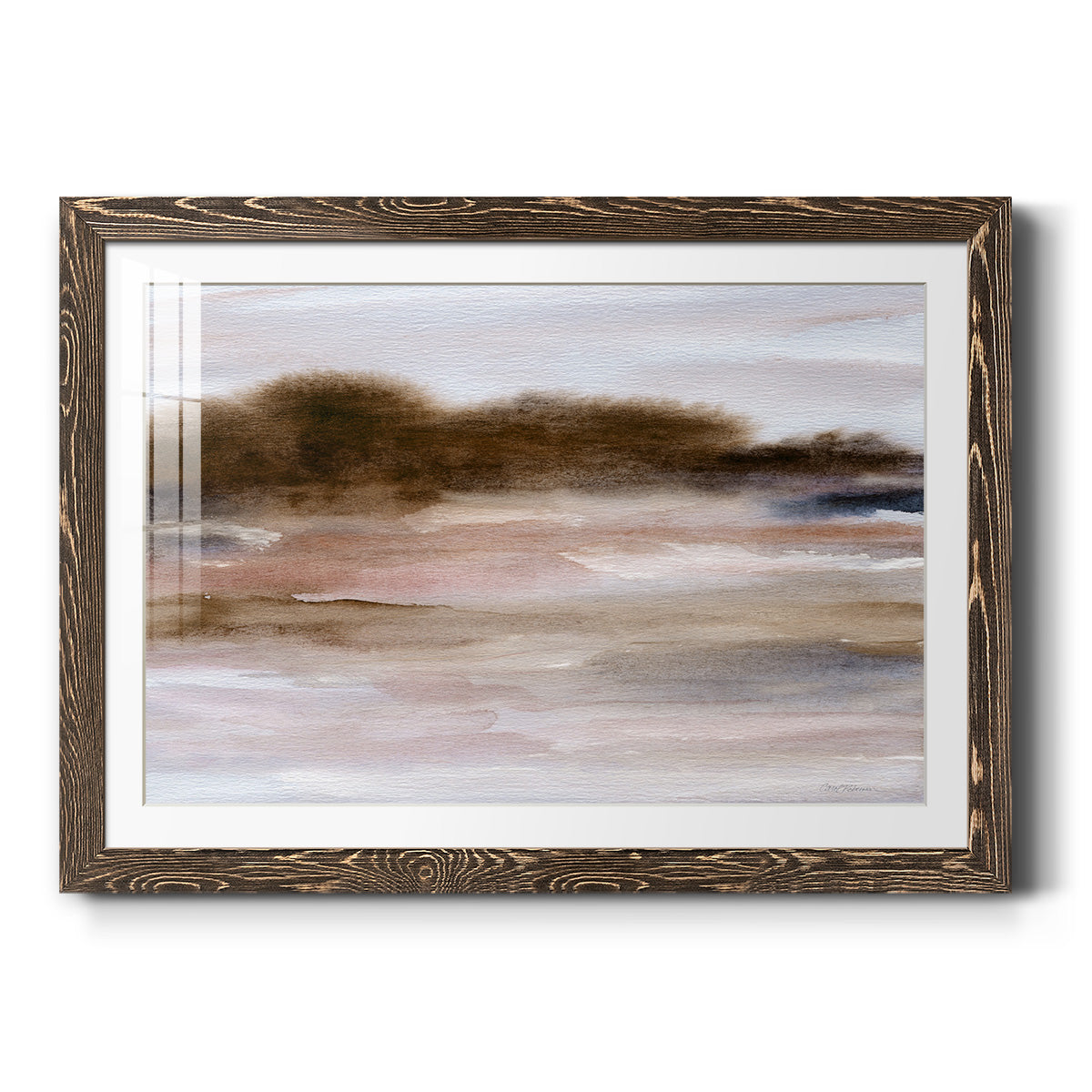 Autumnal Bay - Barnwood Framed Art Print