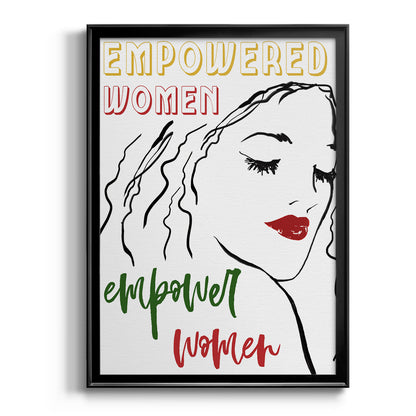 Empowered Women - Modern Framed Canvas Print