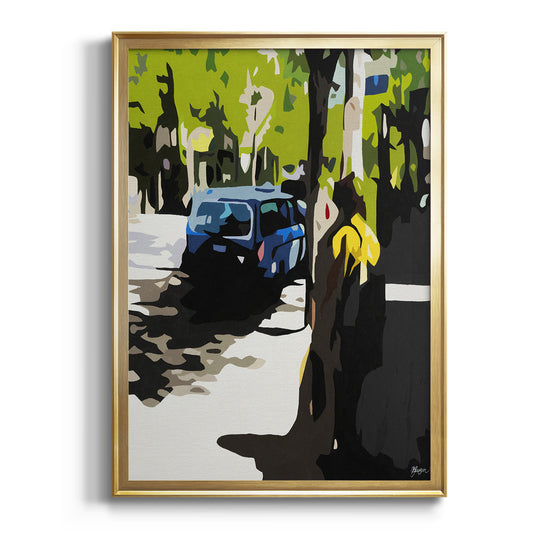 A Volvo in Ballard - Modern Framed Canvas Print