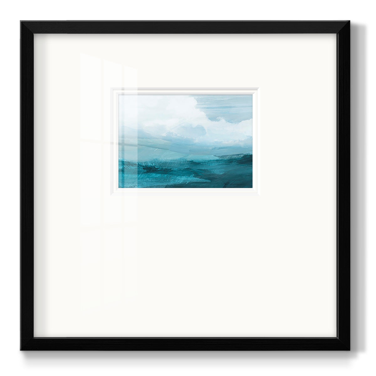 Azure Rising IV - Double Matboard Framed Print