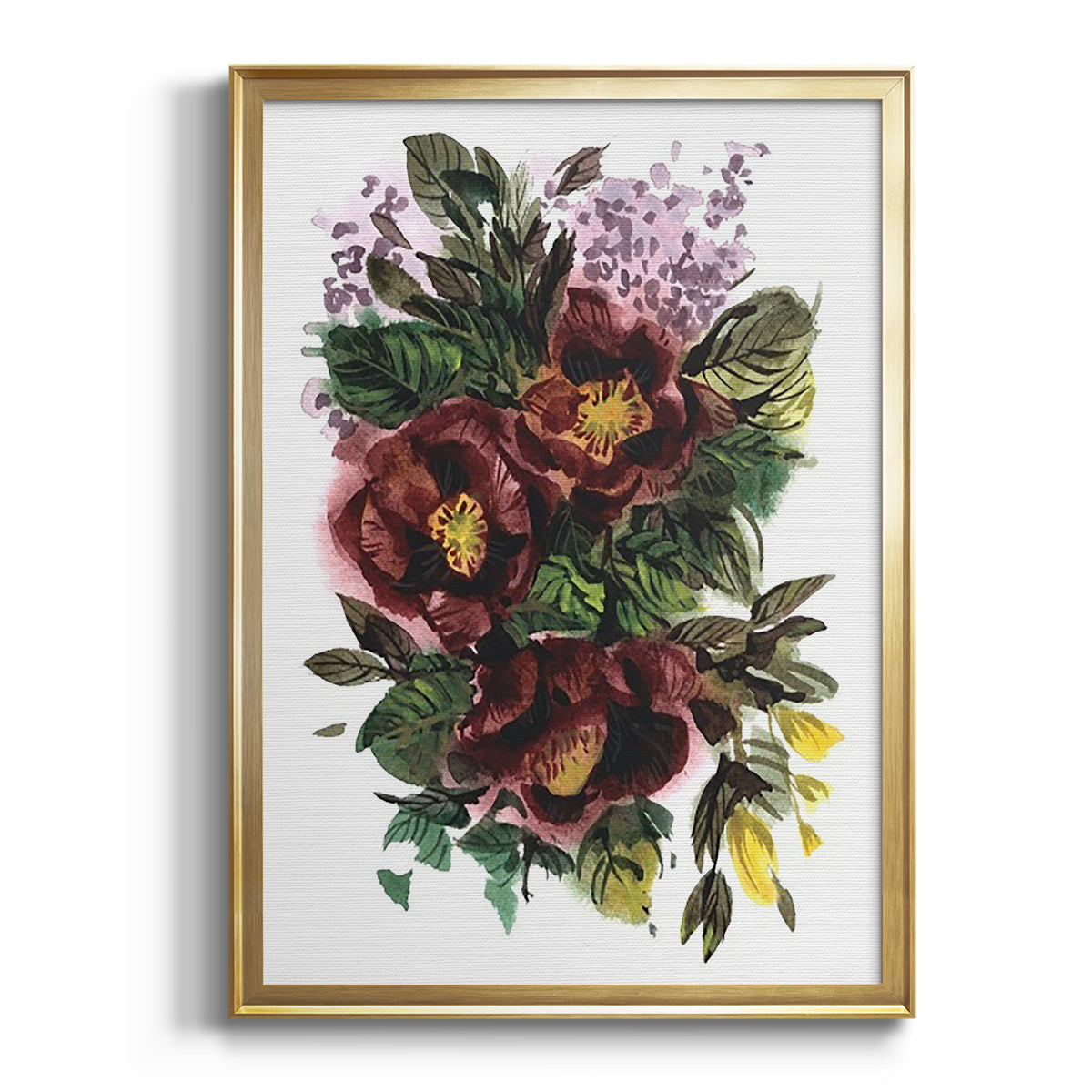 Garden Bouquets II - Modern Framed Canvas Print