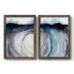 Geode Valley I - Premium Framed Canvas 2 Piece Set - Ready to Hang