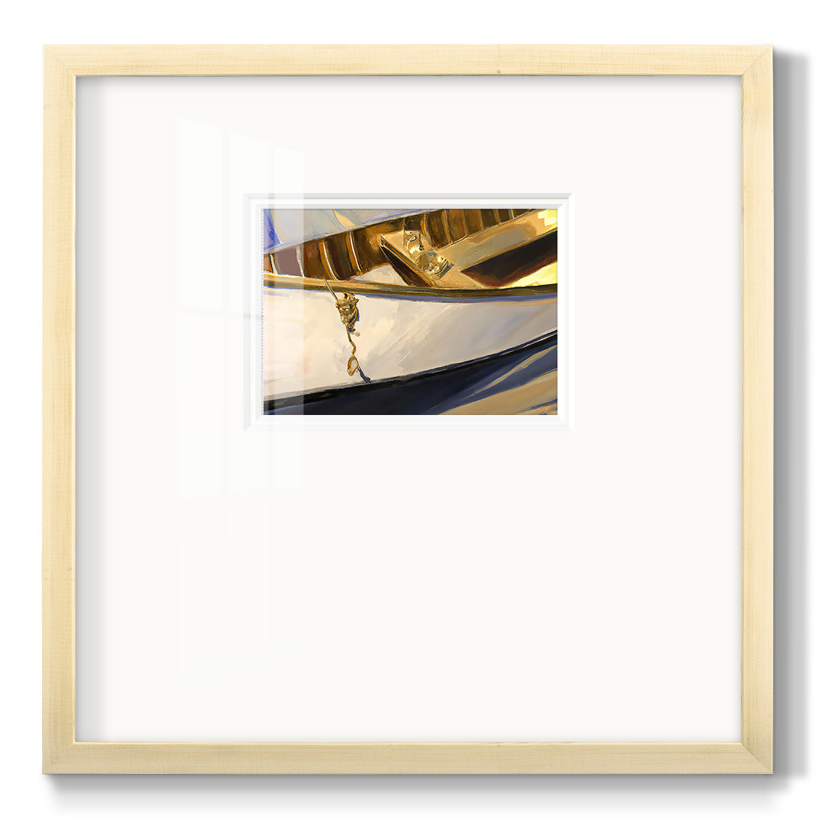Golden Cano III - Double Matboard Framed Print